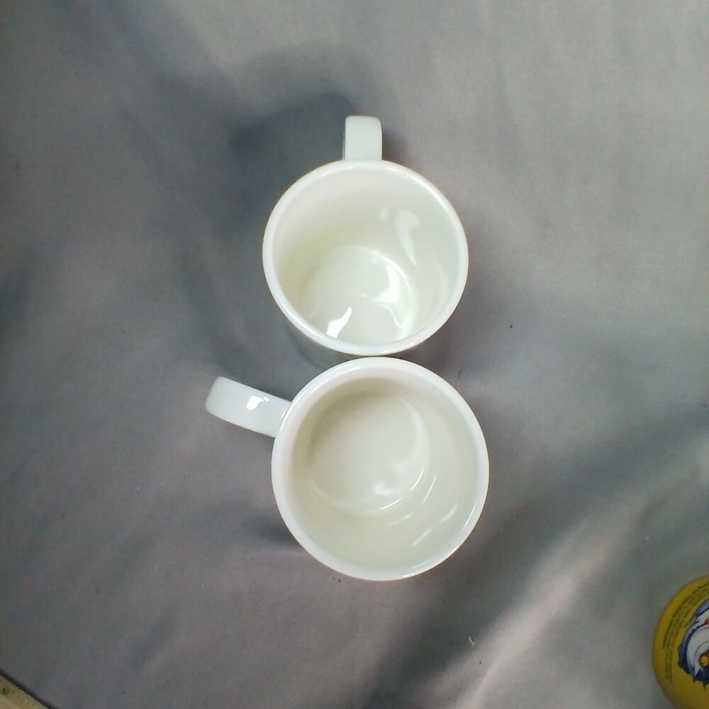 2 Ralph Lauren Horse Polo Equestrian Tartan Plaid Pictorial Coffee Mugs Tea Cups - Picture 6 of 16